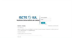 Desktop Screenshot of e-learning.iscte-iul.pt