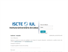 Tablet Screenshot of e-learning.iscte-iul.pt